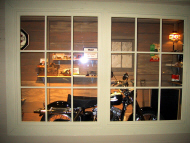 One of the four motorcycles that Marv's restored
